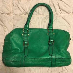 Anthropologie green handbag